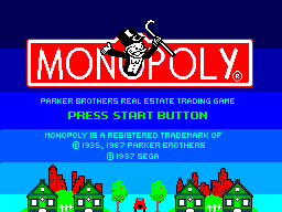 Monopoly (USA, Europe) Title Screen